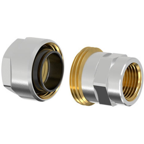 Flamco Plus DVGW Schwarzrohradapter für Rohr 3/8" x G 1/2" Innengewinde
