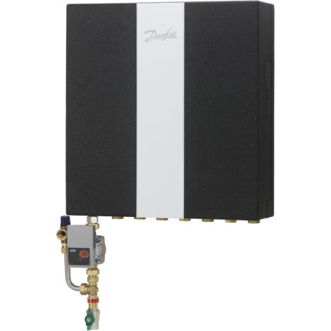 Danfoss Wohnungsstation Evoflat FSS 1 HT-Heizung, 37kW, Dämmhaube, Zirkulation