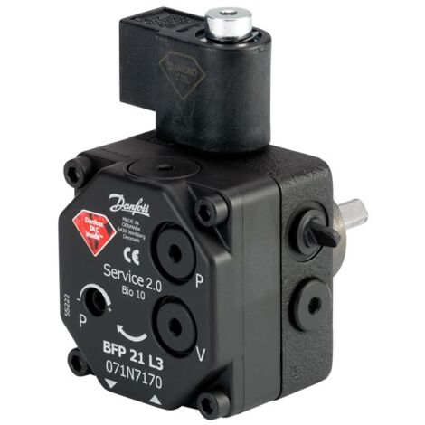Danfoss Bfp 21 Ölbrennerpumpe 071N7170 L3, 2400-3600 n, links, 24 I/h, 1-stufig, mit Magnetventil