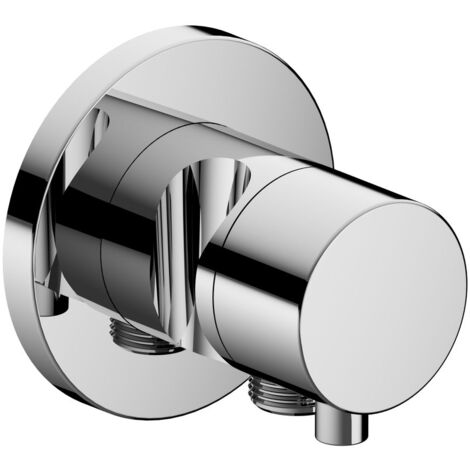 KEUCO 2-Wege Ab- u. Umstellventil IXMO Comf.59557, Schlauchanschl./Brauseh., rund, verchromt