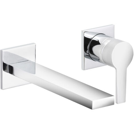KEUCO Einhebel-Waschtisch-Mischer Edition 11 51116, Wandmontage, Ausladung 219 mm, verchromt