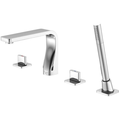 Steinberg 230 - Badewannenarmatur für Wannenrand, 4-Loch-Montage, Chrom 230 2400 (1/5)