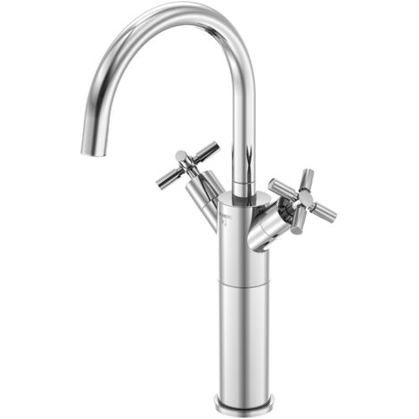 Steinberg Waschtisch-Zweigriffarmatur mit Ablaufgarn. 250 1550, chrom (1/5)