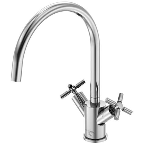Steinberg Spültisch-Zweigriffarmatur 250 1400, chrom (1/4)