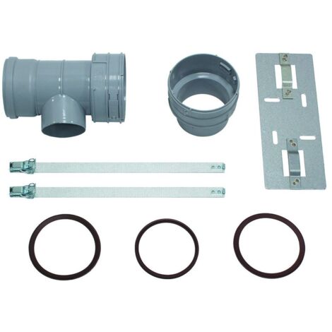 Vaillant Set 7 T-Stück DN 100 für Abgasanschluss 80/125 für flexible Abgasleitungen DN 100, PP (1/2)