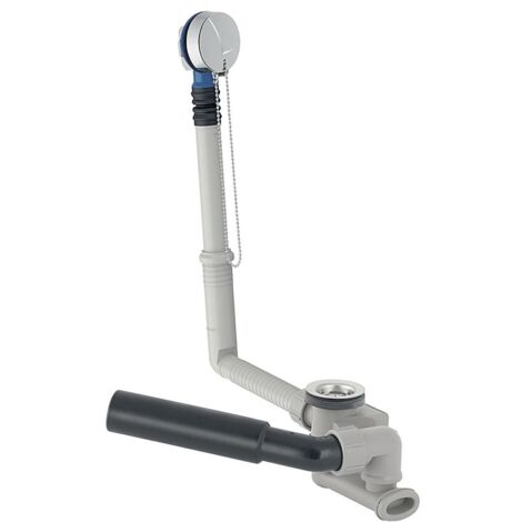 Geberit Badewannenablauf mit Ventilstopfen, mit Fertigbauset Hochglanz verchromt, Außendurchmesser 40/50mm (1/5)