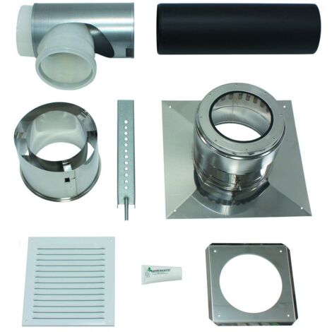 Vaillant Basis-Anschlussset DN 200 PP an Abgas DN 200 PP Schacht (1/2)