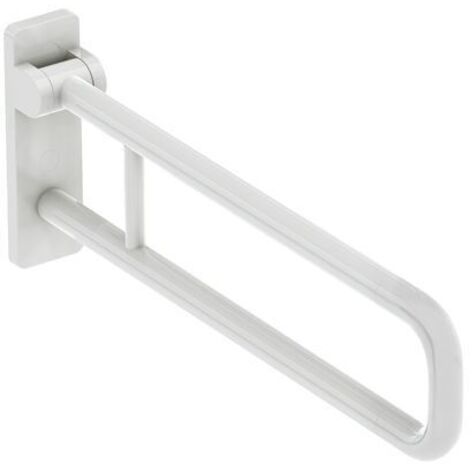 HEWI Stützklappgriff Serie 801 L 850mm, Aluminiumkern reinweiß (1/5)