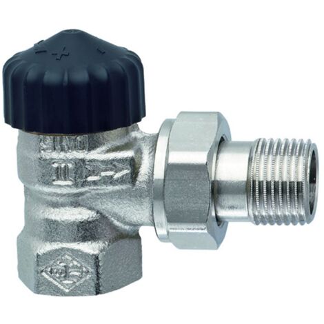 IMI Heimeier Thermostat-Ventilunterteil Standard, Eckform, DN 20, vernickelt
