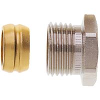 IMI Heimeier Klemmverschraubung vernickelt für Kupfer- und Stahlrohr 12mm und Rp 1/2 Innengewinde