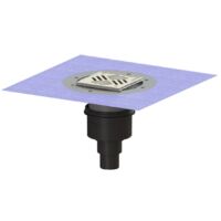 Kessel Boden-/Deckenablauf Ecoguss DN 50 Variofix Schlitzrost, senkrecht