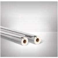 Armacell Armalok Rohrschalen Isolierung selbstklebend 50GEG Eisen-Rohr 48,3mm, PVC, Stärke 25mm, grau, einseitig offen