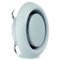 Helios Tellerventil KTVA 125, 0942 DN 125 mm, Kunststoff, für Abluft
