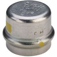 Viega Verschlusskappe SC Sanpress Inox G 0256 für Gas in 42mm Edelstahl