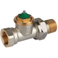 Resideo Thermostatventilkörper LX Messing vernickelt, Durchgang, 3/4"