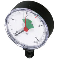 Resideo Manometer MF126, 0–4 bar, 63mm, Anschluss unten, G 1/4"