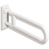 HEWI Stützklappgriff drehbar Serie 801 L 600mm, Stahlkern reinweiß