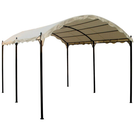 Gazebo Onda da Giardino 3 x 4 con Telo Copertura Auto Esterno H 2.5 mt Verdelook