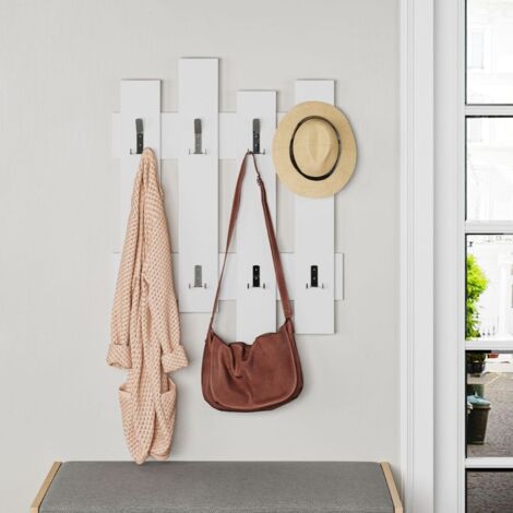 Appendiabiti a muro Wave 8 ganci colore bianco (1/4)
