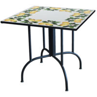 Tavolo mosaico quadrato modello lemon design Verdelook