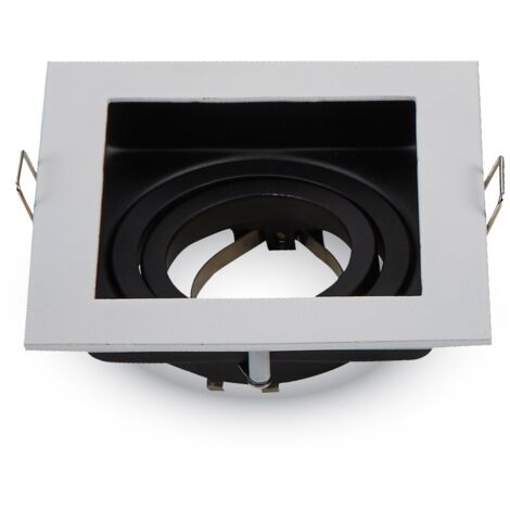 Weißer quadratischer LED-Ständer