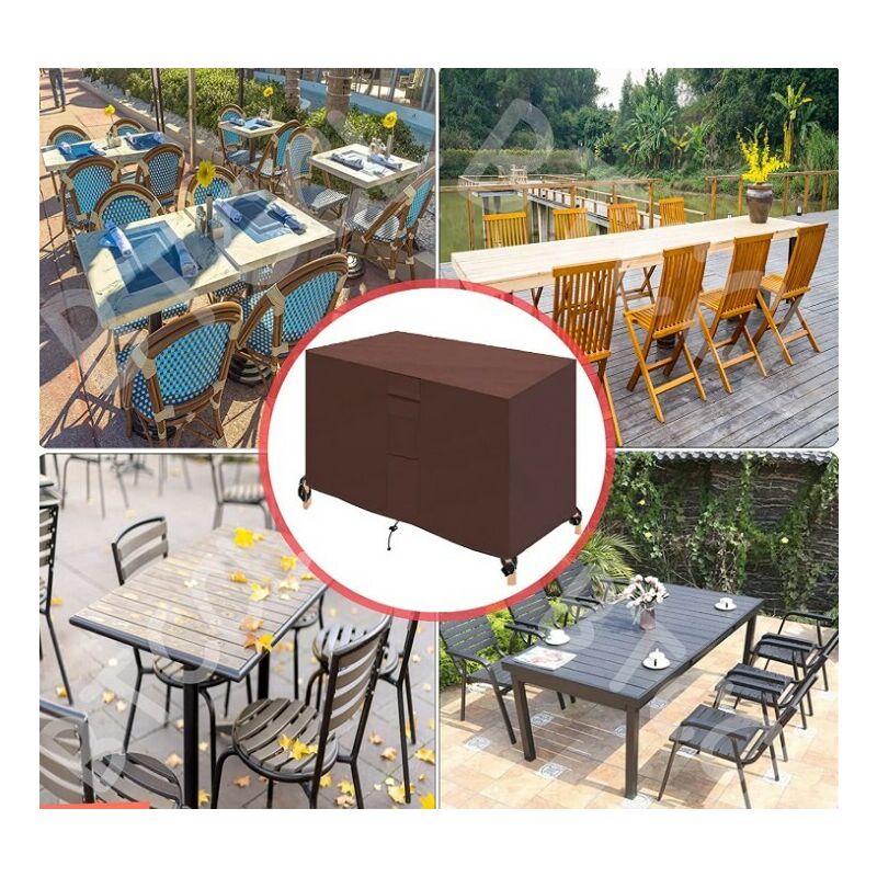 1 Funda Muebles Patio Exterior, Impermeable, Rectangular, Cubierta Mesa  Patio, Funda Rectangular Mesa Silla Sofá Aire Libre, Compre , Ahorre