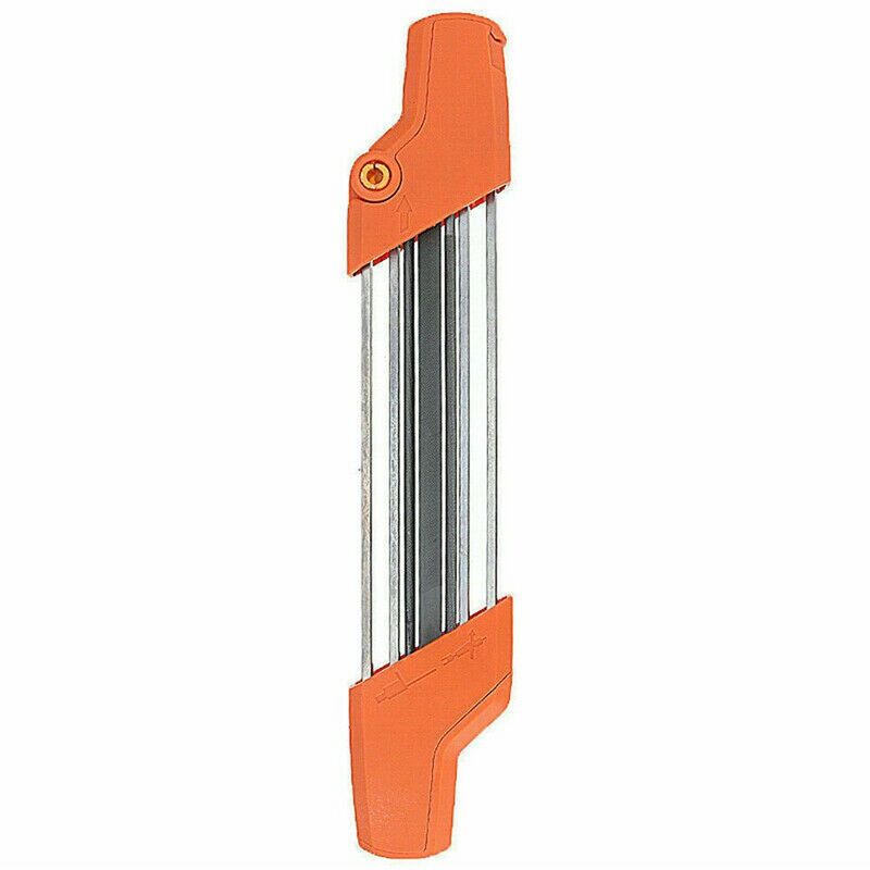 Afilador de cuchillos LangRay 2 en 1, cadenas de afilador, afilador de herramientas de molienda Manual, afilador rápido, afilador de molienda, se adapta a - naranja 4,8mm