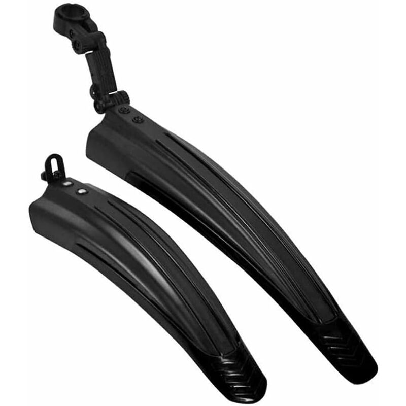 Juego De Guardabarros De 2 Piezas, Guardabarros Gruesos Universales Para Bicicleta, Juego De Guardabarros Ajustables Delantero Y Trasero De Bicicleta De Montaña Para Bicicleta De Montaña MTB, Bicicleta De Carretera, Negro