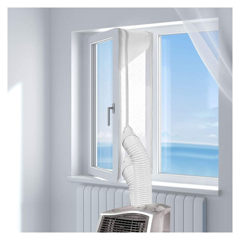 Sello de ventana de aire acondicionado móvil LangRay, sello de ventana impermeable, paño de calafateo de ventana de aire acondicionado móvil, ideal para aire acondicionado móvil y secadora de ropa