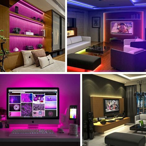 Tiras De Led Rgb 20 Metros Wifi Luces Led Alexa App Control