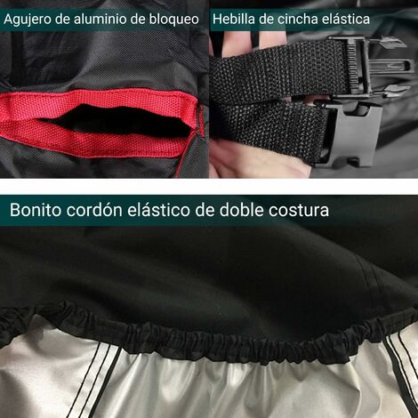 Funda protectora para motocicleta, cubierta impermeable a prueba de polvo,  protección UV, para interior y exterior