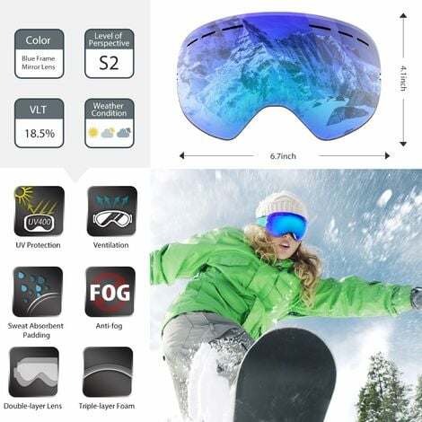 Gafas De Esquí Para Hombres, Mujeres Y Jóvenes - Gafas De Esquí