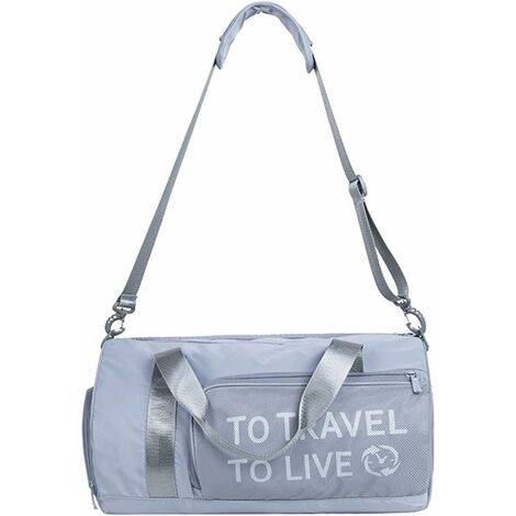Bolsa deportiva, pequeña bolsa de viaje, impermeable para mujeres, niñas,  mujeres, hombres con compartimento para zapatos
