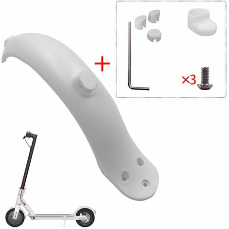 Guardabarros trasero para patinete, soporte de guardabarros, luz trasera,  accesorio de repuesto Compatible con patinete Xiaomi M365