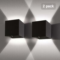 Luz de pared interior/exterior 12W 4 Pack luces de pared LED