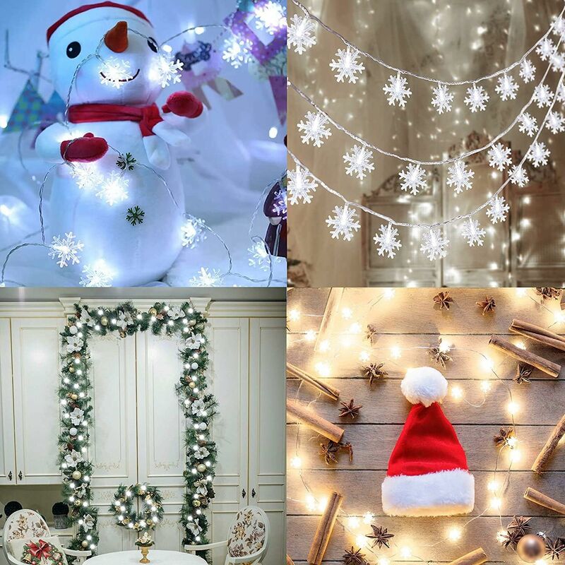 5 pezzi carica a batteria Winnes per decorazione di casa e room di Natale lampada a LED a forma di ramo con 20 LED colore bianco catena luminosa decorativa