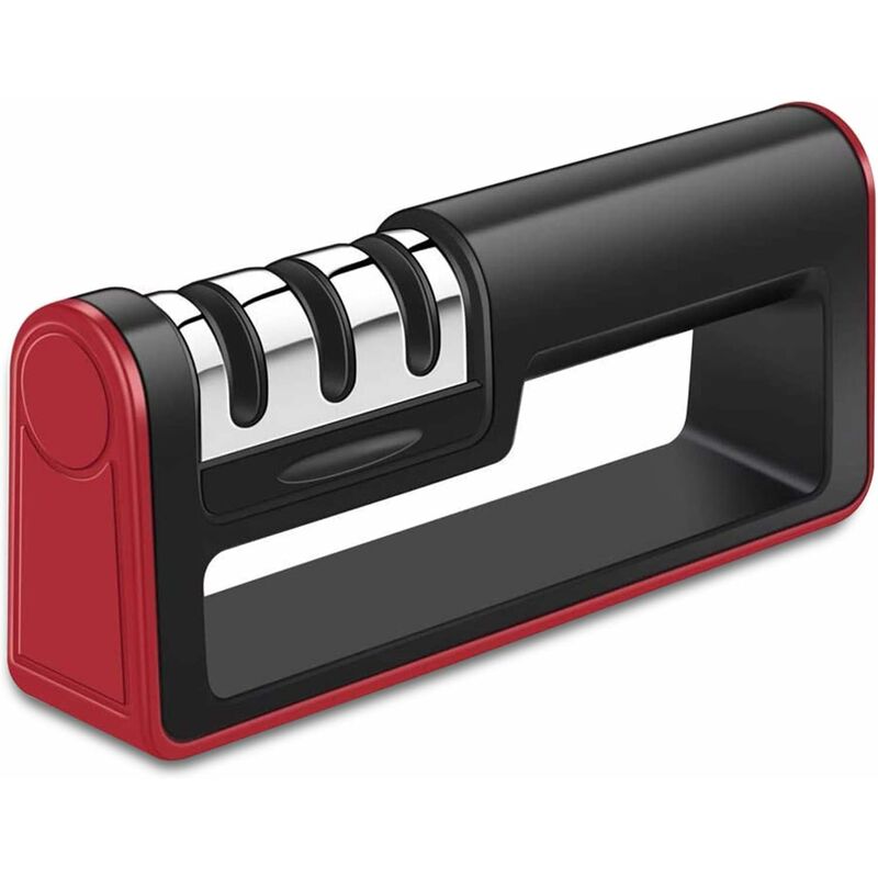 Affilacoltelli Professionale Manuale per Una Finitura smerigliatrice di Strumenti con Tre aste INVERSADI Acciaio al tungsteno Diamante e Pietra per affilare Ceramica 