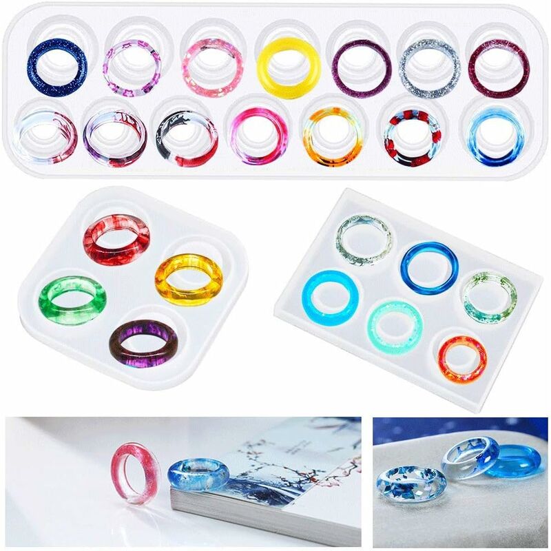 Stampo Silicon Per Orecchini Fai Da Te - Kit 11 Stampi + 100 Accessori | Resina, Ganci, Anelli - Foto 6