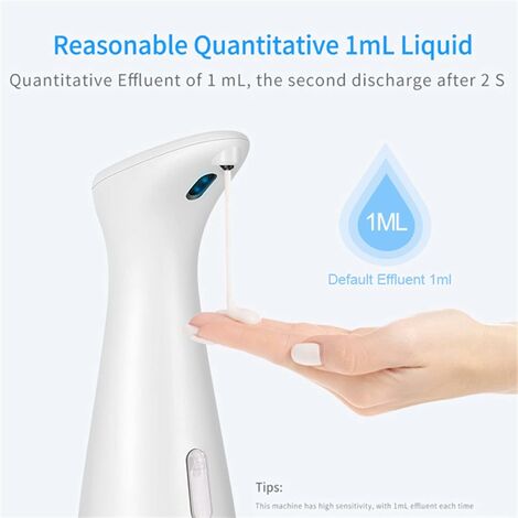 LITZEEDispenser Di Sapone Automatico, Dispenser Di Sapone Con Sensore A  Infrarossi Dispenser Di Sapone Moderno Touchless