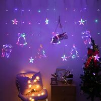 Decorazioni natalizie a pisellini multicolore 10 lampadine Luce fissa uso interno 