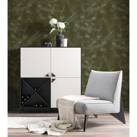 LOOKS by Wolfgang Joop Vliestapete Palm Fan Grun 10mx53cm