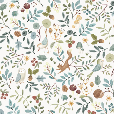 Little Dutch Wickelauflagenbezug Forest Wonders - Bio Baumwolle 50x70 Cm