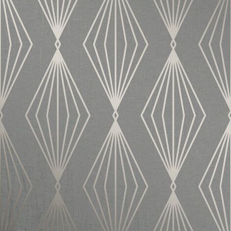 Boutique - Vliestapete - Marquise Geo - Grau - 10mx52cm