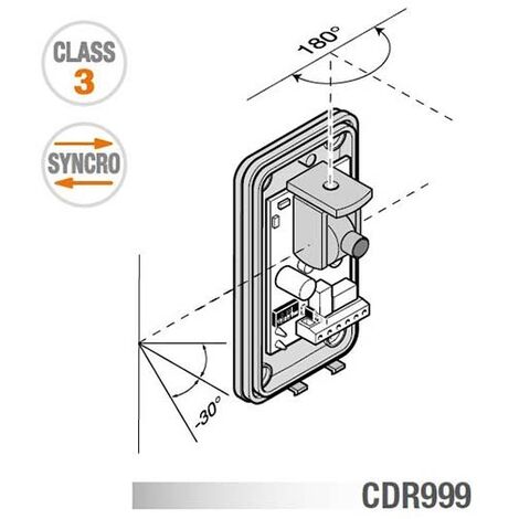 Celular de fotos infrarrojas para el montaje de pared giratorio 10m IP55 Cardin CDR999