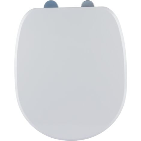 WC-Sitz Für ESEDRA FLY – Thermo-Duroplast, Weiß, Mit Edelstahl-Scharnieren, Soft-Close Oder Normalverschluss, Made In Italy