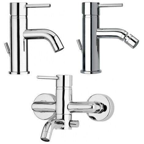 Design-Badarmaturenset, 3-Teilig Und Verchromt Salice (1/5)