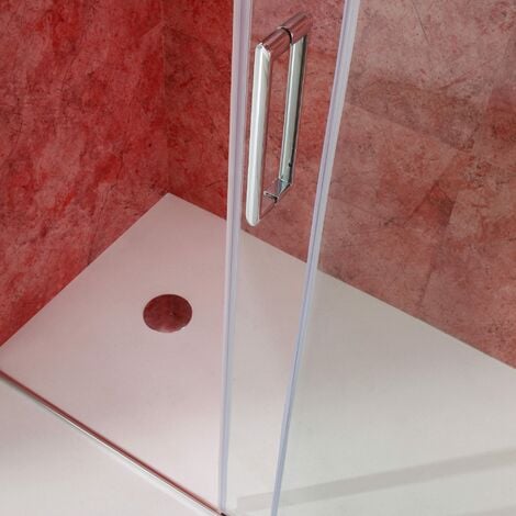 Duschtür Für Nische 130 Cm Mit Festem Element Rechts Aus Transparentem Kristallglas