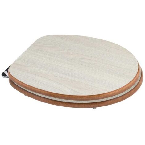 Universeller WC-Sitz Aus MDF – Weiß, Verstellbare Scharniere (10,5-20,5 Cm), Hygienisch, 3,6 Kg