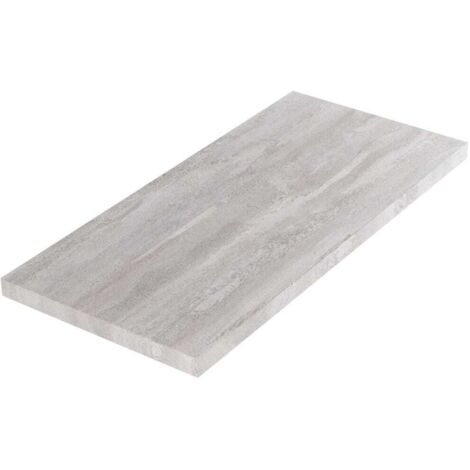 100Cm Waschtischplatte Für Badezimmer Aus Holz In Betonoptik