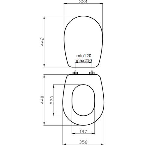 Toilettensitz XL Für Ideal Standard – Weiß Glänzend, Polyester, Kompatibel Mit Serie XL